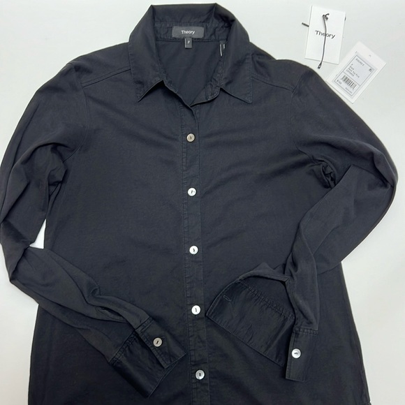 ✨ THEORY ✨ Pima Cotton Button Down Shirt. - Picture 10 of 15